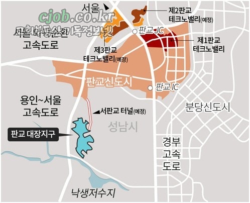 경기  판교 대장지구 교회부지 매매 - 1번 사진