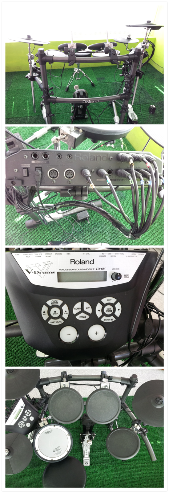 Roland(로랜드) td-6v 전자드럼 팝니다.+로랜드 헤드폰, 의자, 55라인 드립니다. - 1번째 사진. (기독정보넷 - 기독교 벼룩시장.) 