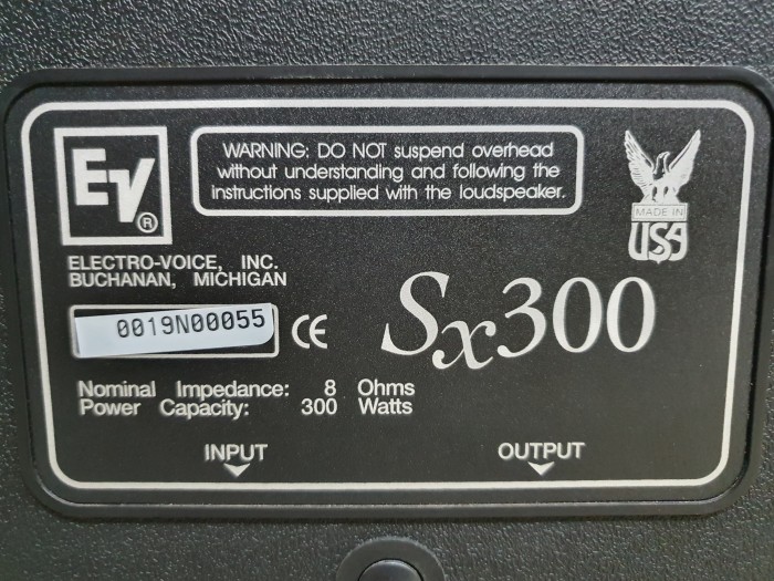 (정품) EV SX300 스피커 팝니다. - 3번째 사진. (기독정보넷 - 기독교 벼룩시장.) 